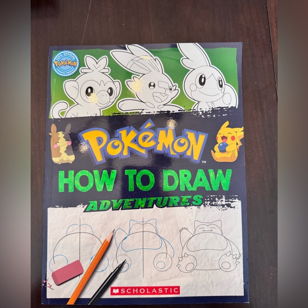 Scholastic Pokémon How to Draw Adventures. Like new.